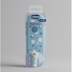 Chicco Conjunto Higiene Oral Azul 6-36M